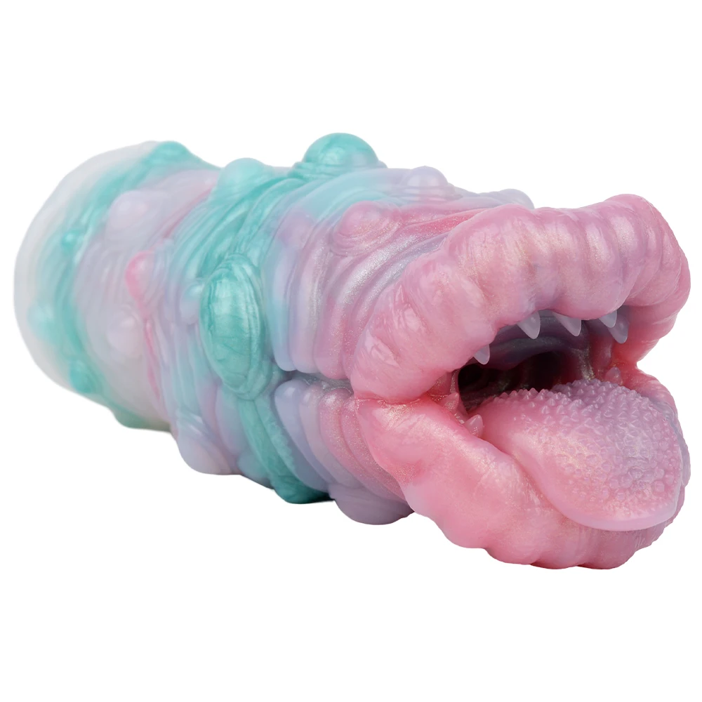 Fantasía Deepepsea Monster Sea Slug Boca Masturbador Taza de masturbación para hombres Juguetes sexuales de bolsillo de silicona suave Precio al por mayor