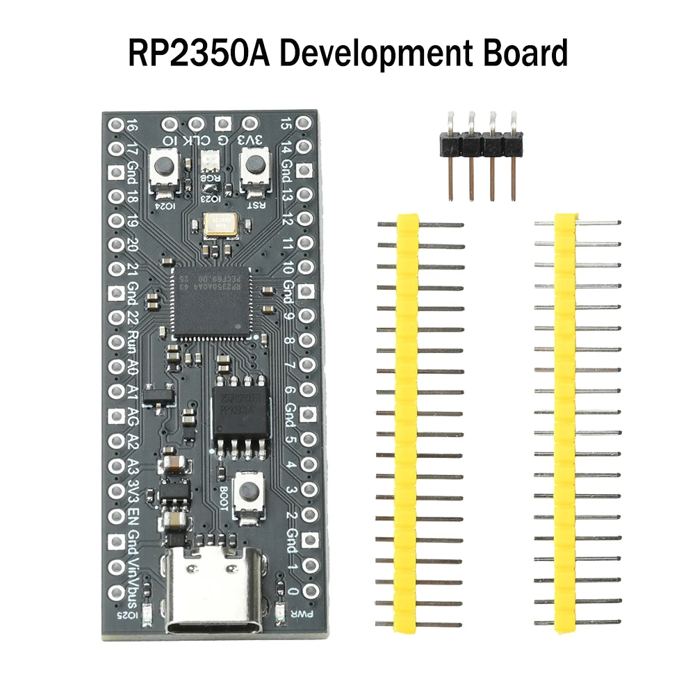 RP2350A Development Board with Dual Core Processor 16MB QSPI Flash Programmable IO for Raspberry Pi Pico 2 Projects