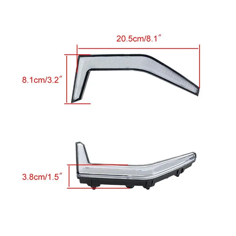A64P-2PCS LED أضواء النهار الجري استبدال جودة عالية الجبهة لكاواساكي Teryx KRX 1000 2020 2021 2022 #6