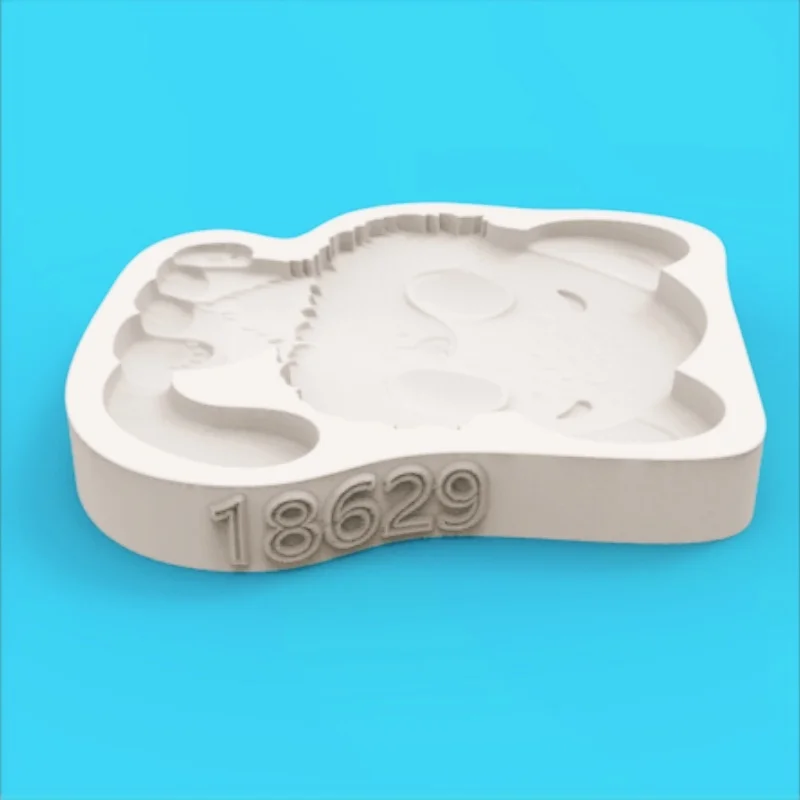 Smiling Cute Tiger Silicone Mold Theme Dessert Chocolate Decoration DIY Silicone Mold