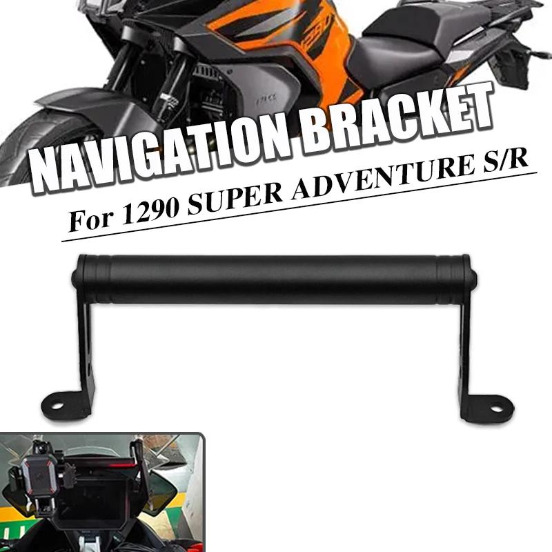

For 1290 Super Adventure S R 1290ADV S 2017-2024 2022 2023 22MM GPS Navigation Plate Bracket Phone Navigation Bracket Holder