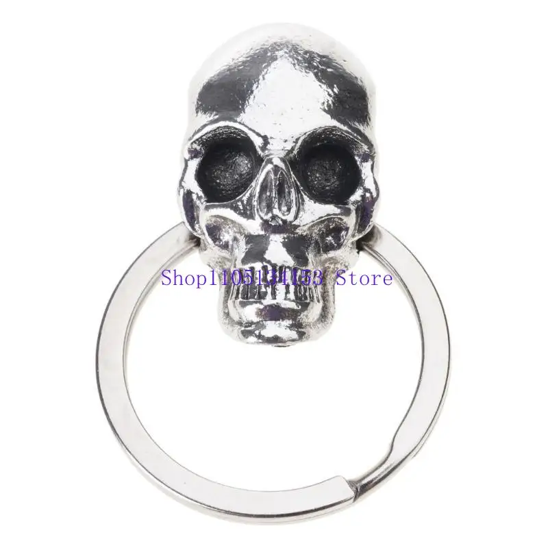 hg89 Trend Devil Skull Decorative Car Lightweight Keychain Car Ornament for Vehicles Perfect for Youthful