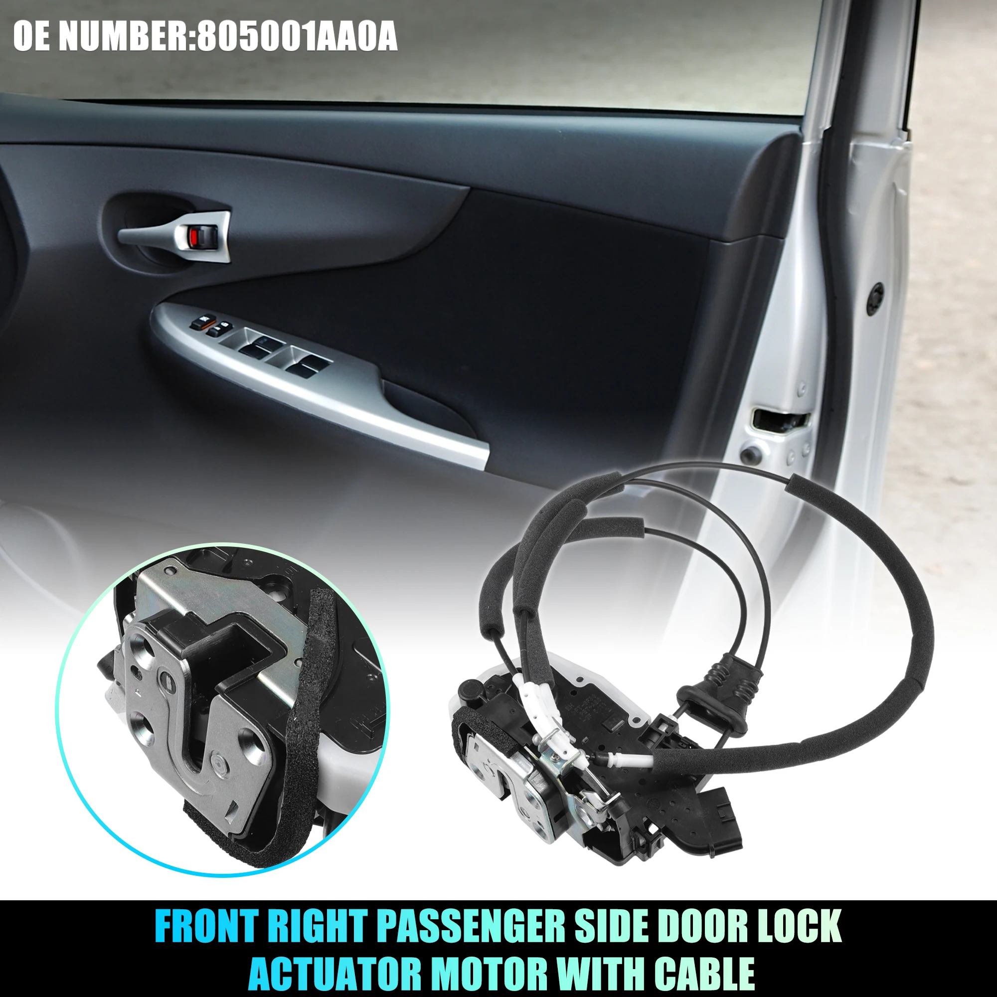 

Мотор привода замка передней правой двери Uxcell для Nissan Murano 2009-2014 805001Aa0A