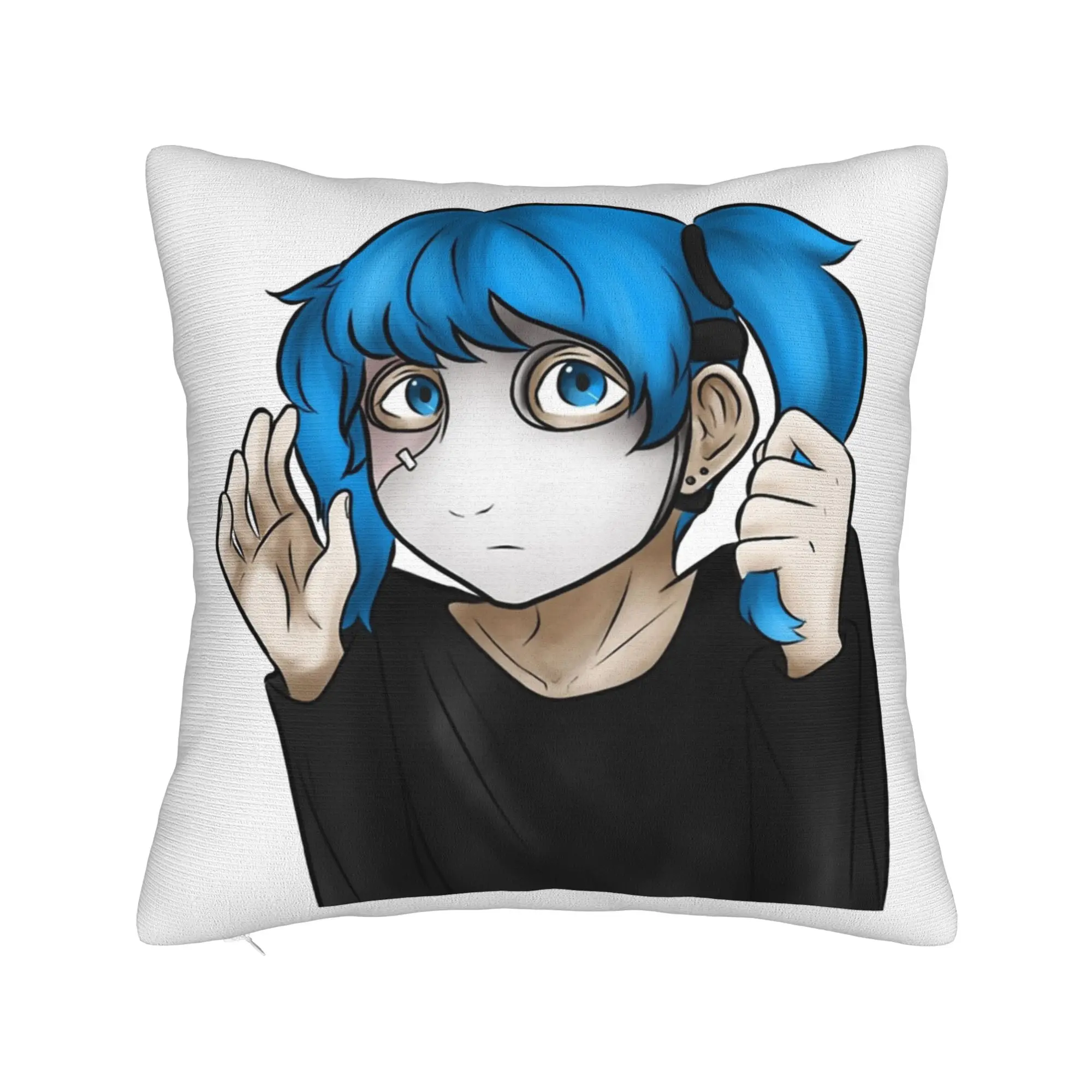 Sally Face Horror Game Pillowcase Soft Polyester Cushion Cover Decor Sal Fisher Throw Pillow Case Cover Home Square 40*40cm