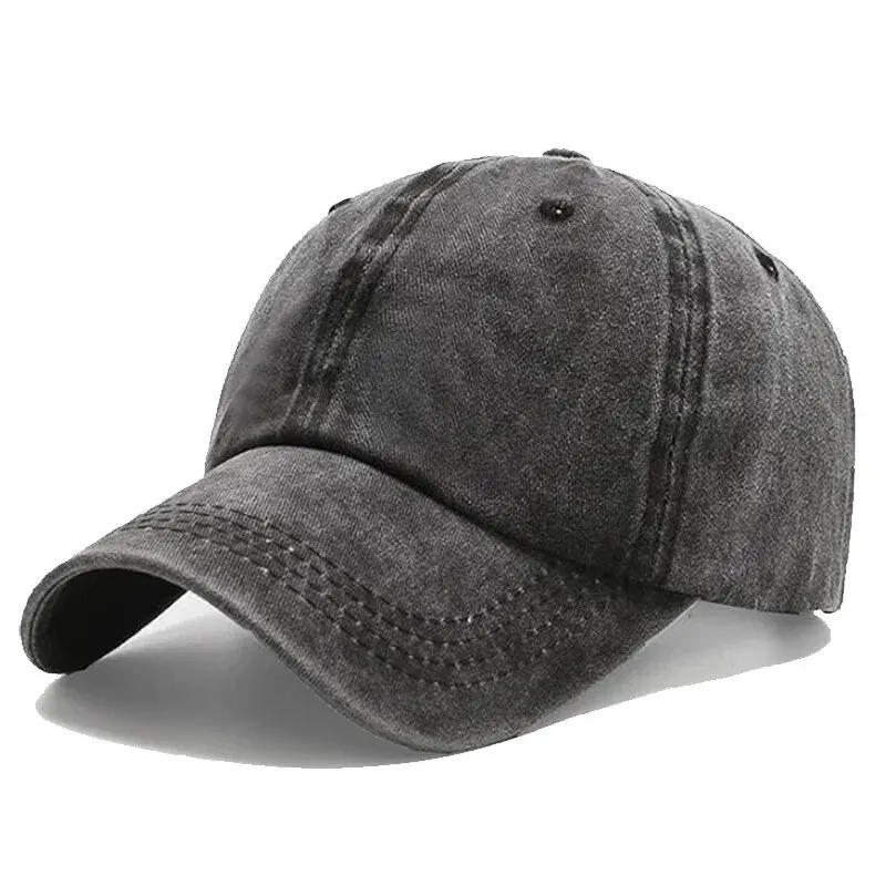 Unisex Baseball Cap for Men Women Vintage Washed Cotton Denim Adjustable Hip Hop Street Dad Hat Sun Visor Caps