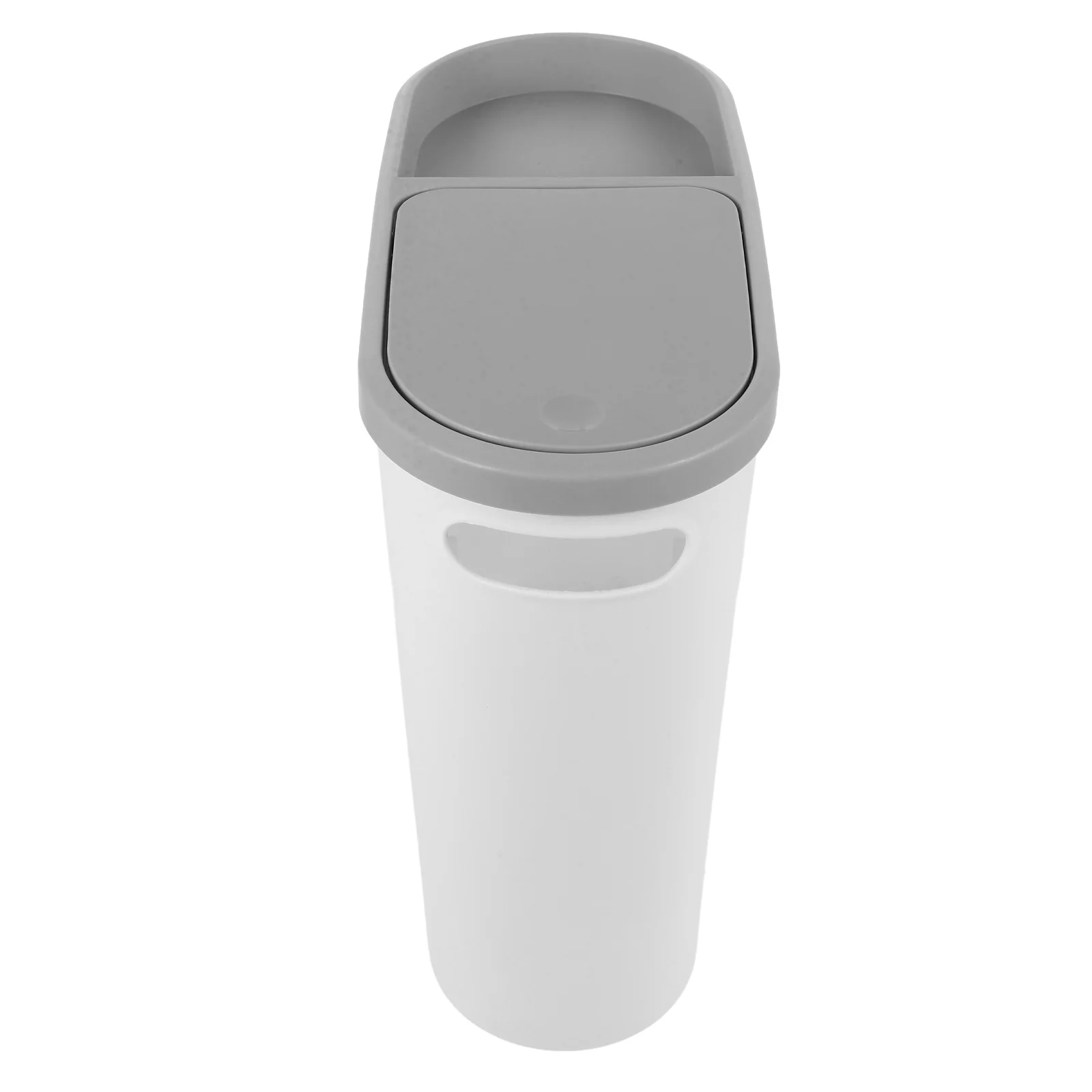 

Press Top Trash Can with Slim Design for Bathroom Kitchen Bedroom Plastic Garbage Container Large Capacity Sturdy Home Accessory