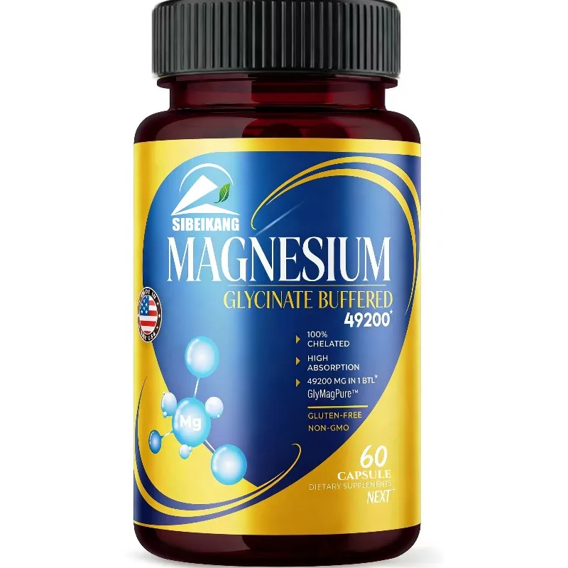 

Magnesium glycinate 400mg, magnesium supplement, supports your health with 60 capsules
