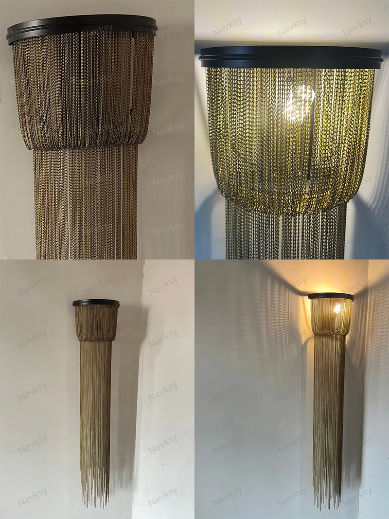 Wall lamp with tassel Bronze