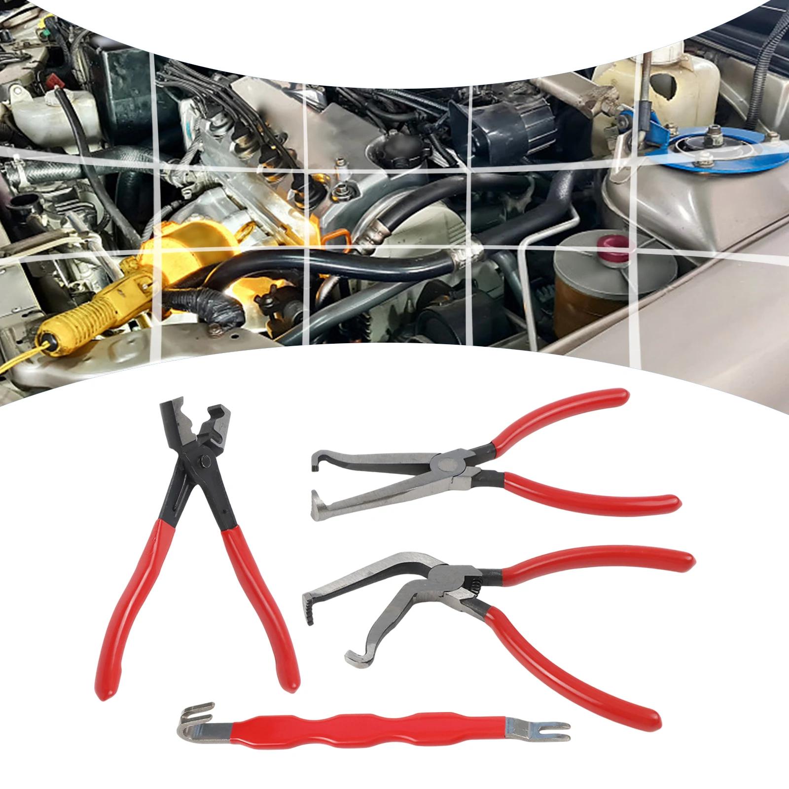 

4 Pcs Car Electrical Disconnect Pliers Electrical Connector Separator Tool Automotive Line Separation Removal Tool