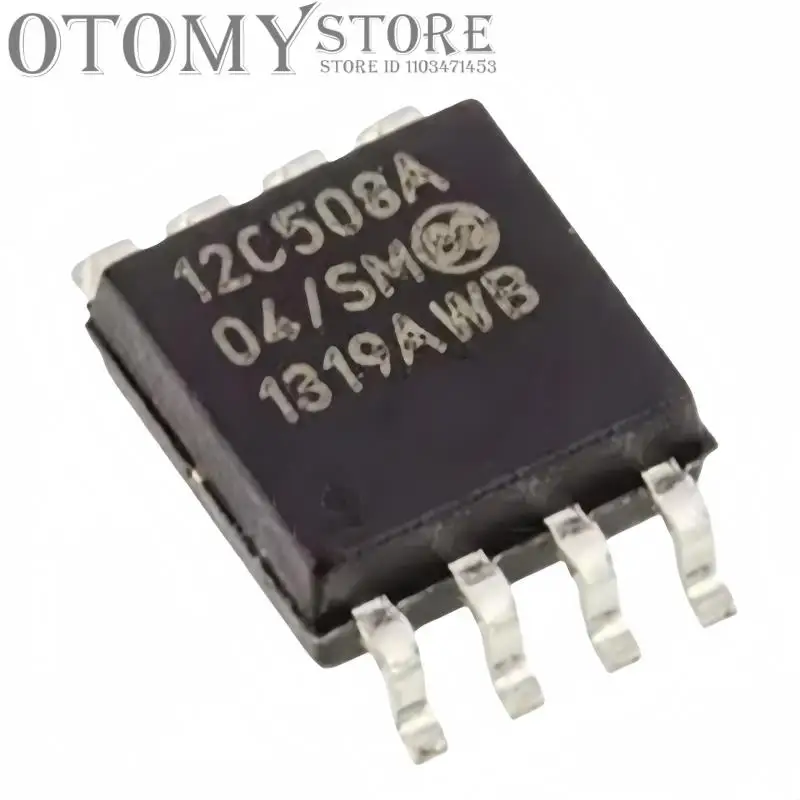 Image of 2PCS 100% NEUE PIC12C508A-04/SM PIC12C508A Siebdruck 12C508A SMD PIC12C508 SOIC-8 Speicher Chipsatz