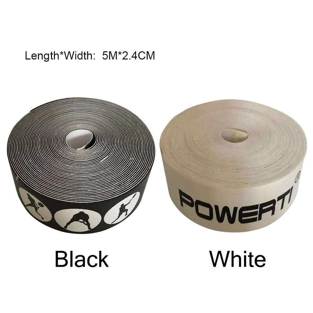 طباعة سوداء بيضاء تقلل من التأثير والاحتكاك، ملصق حماية رأس المضرب يمنع الخدش، شريط واقي لمضرب التنس #4