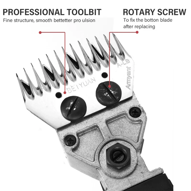 [6 gears adjustable speed] 1300W 110V/220V Electric Shearing Sheep Shear Animal Trimmer Cutter Hair Wool Scissor