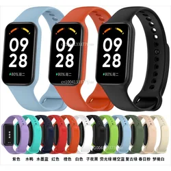 Silicone Soft Wristband Strap for Redmi Smart Watch Band 2 Watchband Replacement Sport Bracelet for Xiaomi Band 8 Active Correas