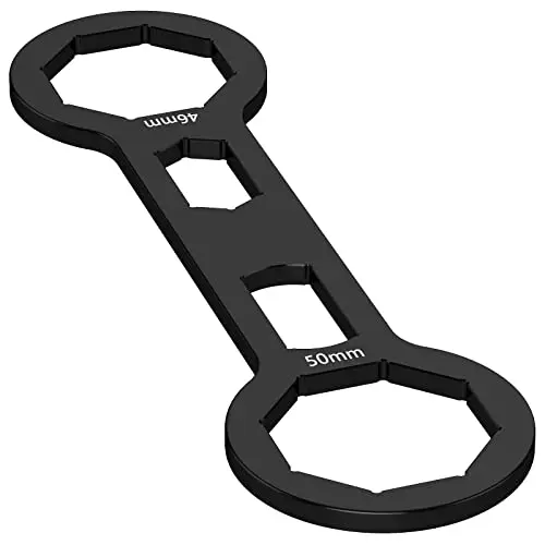 

Dual-Size 46mm And 50mm Hex Fork Cap Removal Wrench For Dirt Bike Front Suspension Maintenance