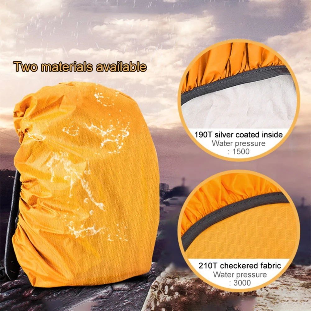 15L-85L Anti Tearing Outdoor Camping Backpack Waterproof Cover Portable and Foldable Anti sun Exposure Anti-Dust Bag