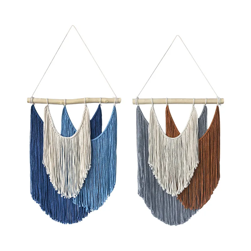 

CX ins simple color fringed tapestry wall decoration homestay home decoration wall hanging
