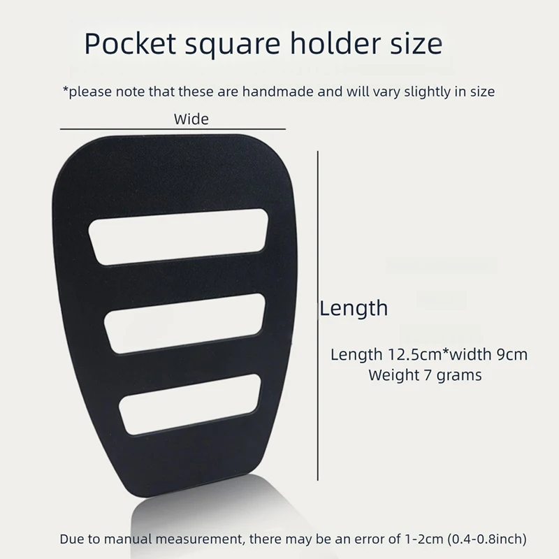 Pocket Squares Holder for Mens Handkerchief Support Keeper Man Handkerchiefs For Men Gentlemen Suit Fixing Holders Accessory
