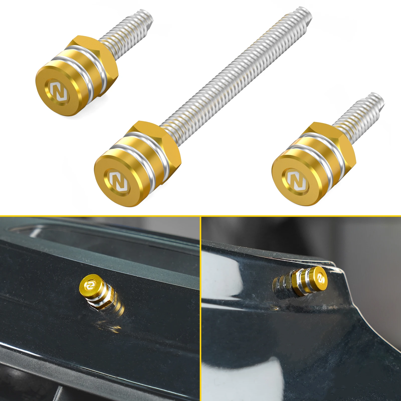 

Motorcycle Windscreen Mount Bolts Windshield Mounting Spikes for Harley Street Glide FLHX/S 2014-2023 Street Glide ST 2022 2023