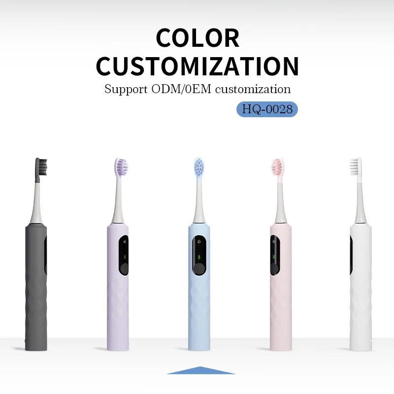 Custom Rechargeable Toothbrush Manufacturer Sonic Type Electric Toothbrush for Travel and Home Use