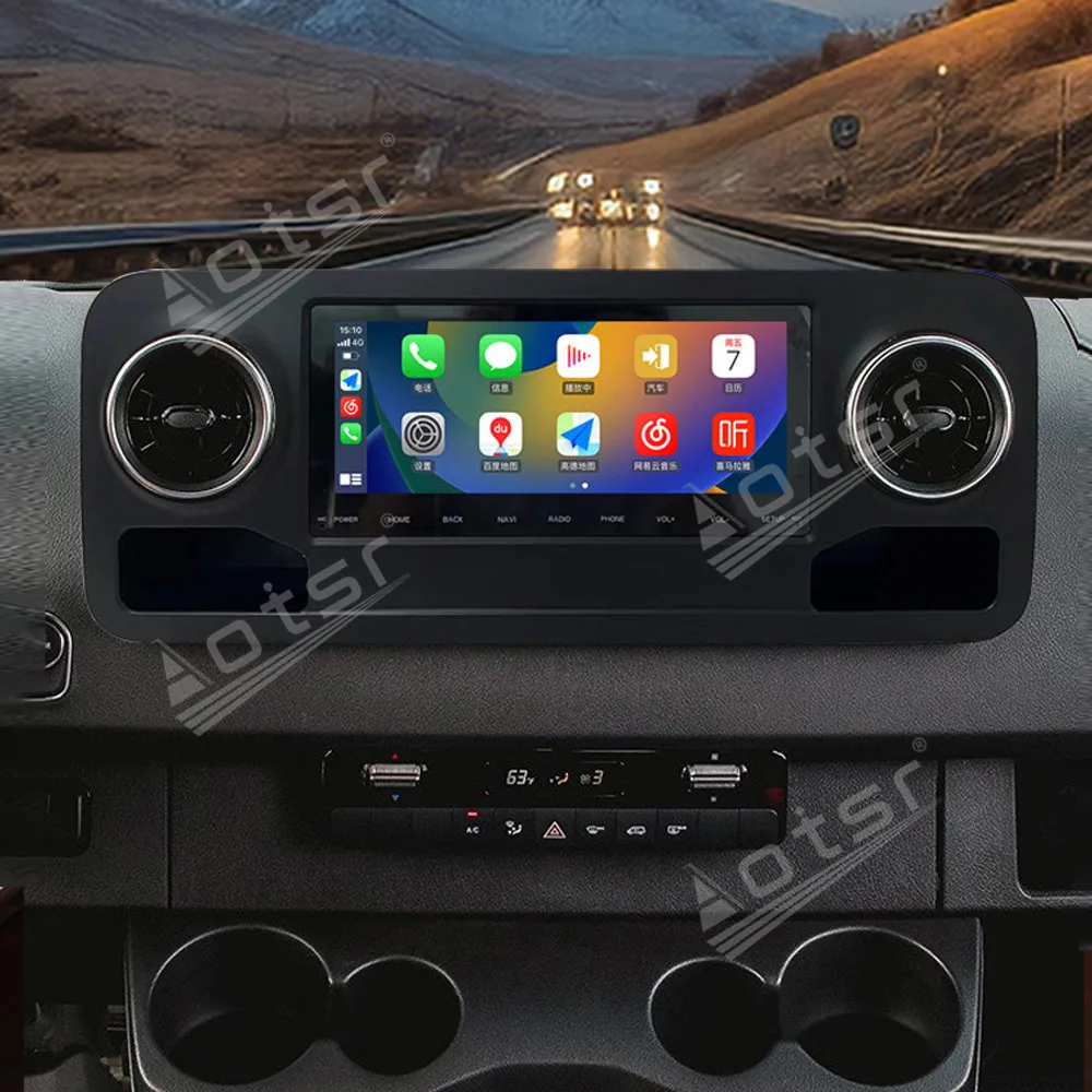 

10,25-дюймовый Android 13 CarPlay радио для Mercedes-Benz Sprinter 2018-2021, автомобильный GPS-навигатор, HD сенсорный экран, мультимедийный плеер