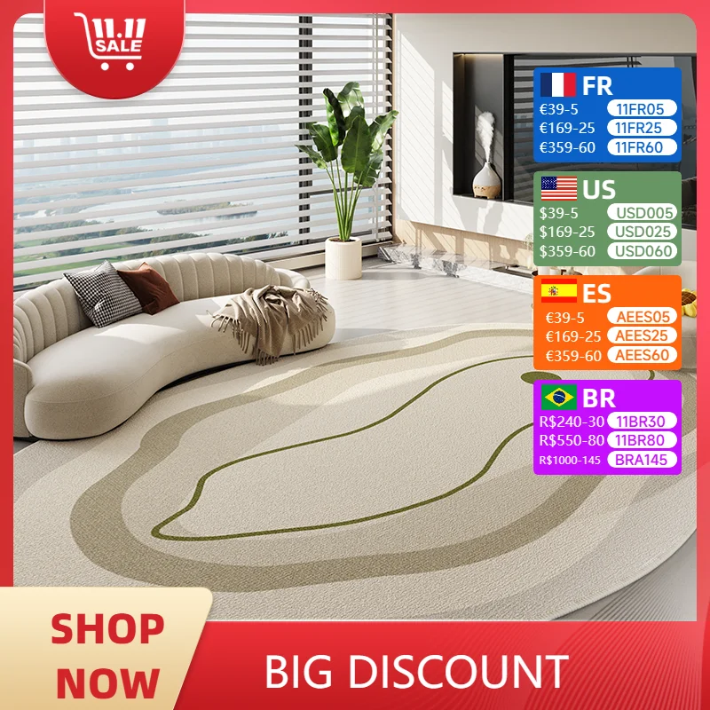 

Carpet for Living Room Irregular Color Soft Coffee Table Rug Large Area Light Luxury Plush Bedroom Bedside Floor Mat Alfombra 담요