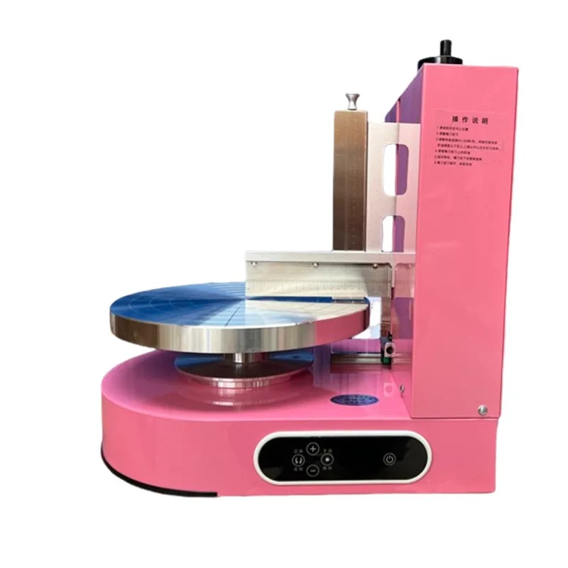 

Electric Butter Cake Cream Coating Decoration Machine Birthday Cake Cream Spreader Cake Making Smoothing Coating Machine