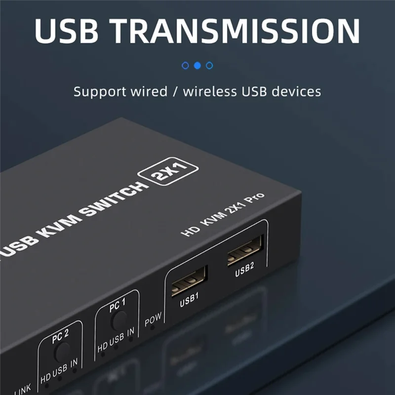 -مفتاح USB KVM متوافق مع 3 منافذ -شاشة مشاركة وحدة التحكم المكتبية المتوافقة 4K 60HZ