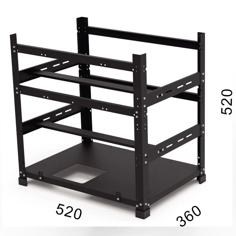 Özel Açık Çerçeveli GPU Kasası - Gpu Mining Rig Frame 8 Gpu incelemesi ve fiyatı