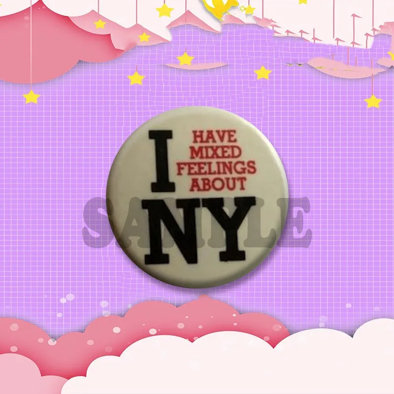 Niedliche Lisa Girl Interrupted Emaille-Pins mit lustigem Spruch „Out of My Mind“, handgefertigte Snap-in-Broschen für Kleidung, Taschen und Accessoires – Detail 15