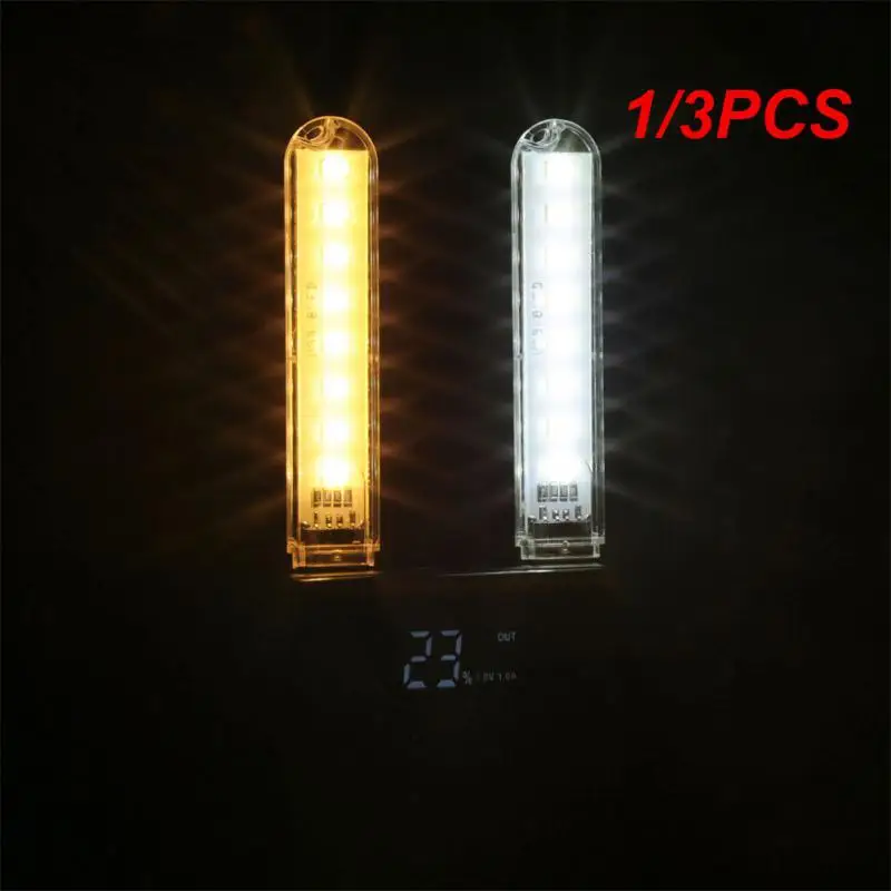 

1/3PCS Mini Portable Led Usb Light 2-24LEDS Book Light Reading Night Lamp Flashlight Power Bank Laptop Camping Reading Lightiing