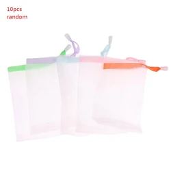 10Pcs 9x15cm Japanese Storage Foaming Soap Bags Handmade Soap Facial Cleanser Wash Bubble Net Bags