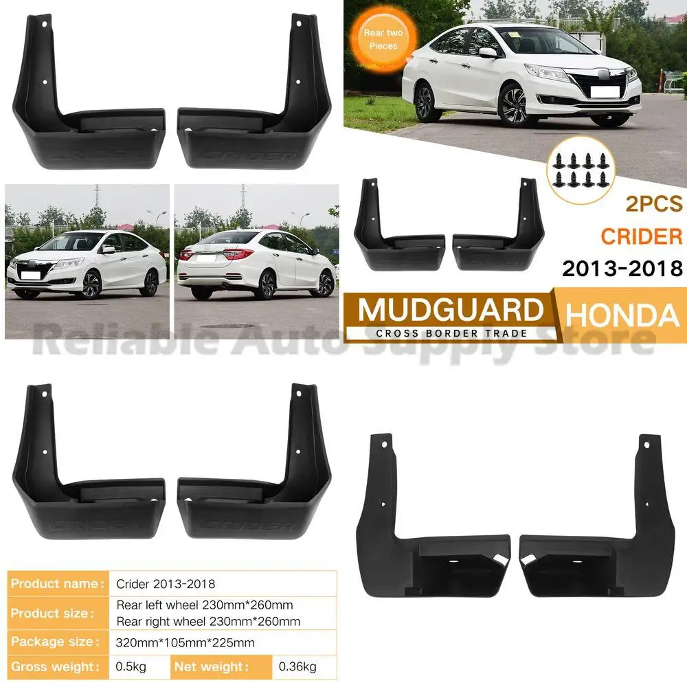 

For Honda Crider 2013-2018 Rear Mudguard Fender Flare Set Auto Accessories High Quality Durable Protection