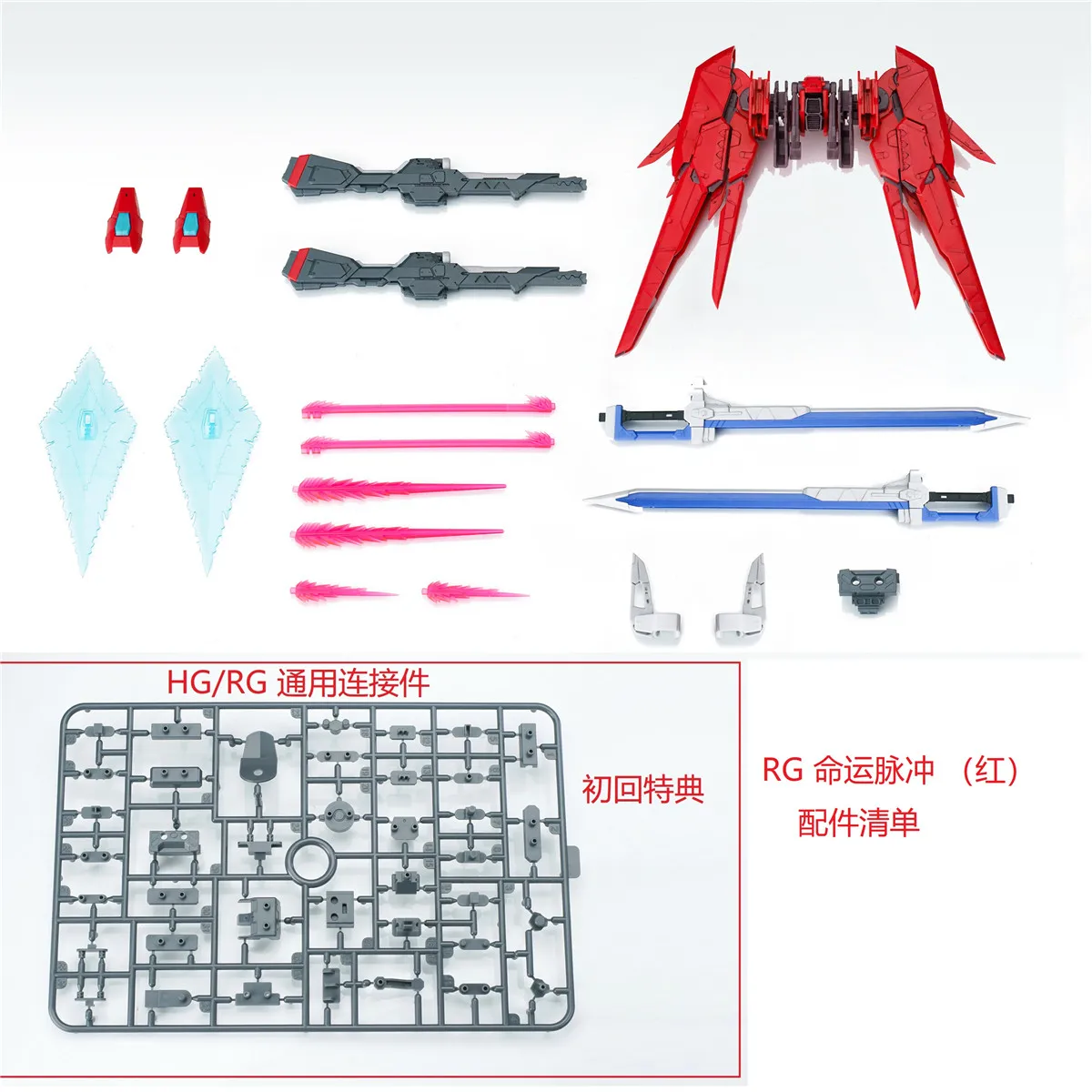 EW model Destiny Impulse Expansion set for RG HG 1/144 Impulse Strike Sazabi Freedom Zaku Astray EXIA DE058