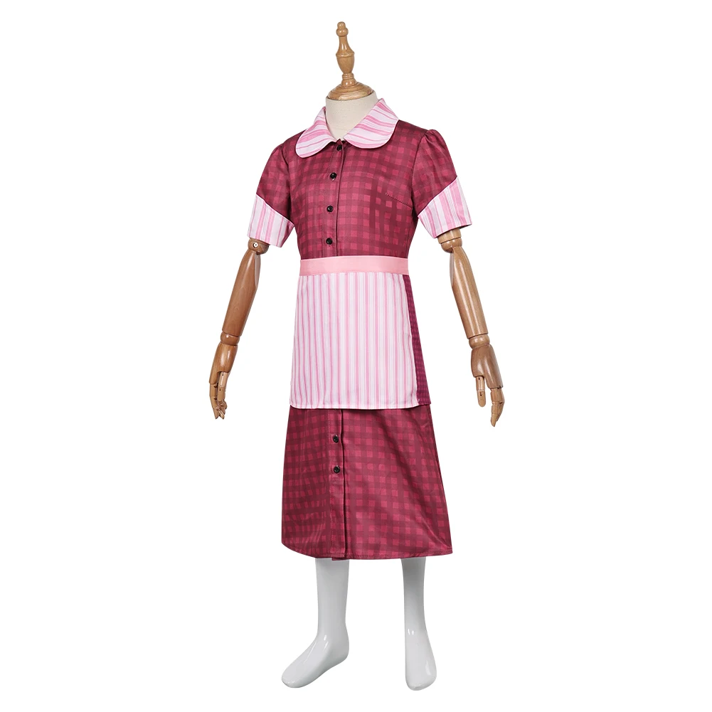 Costume de Cosplay du Film Calah Cos Lane pour Femme Adulte, Tenues Roses, Ensemble de Robe d'Halloween, Accessoires de Carnaval Imbibés