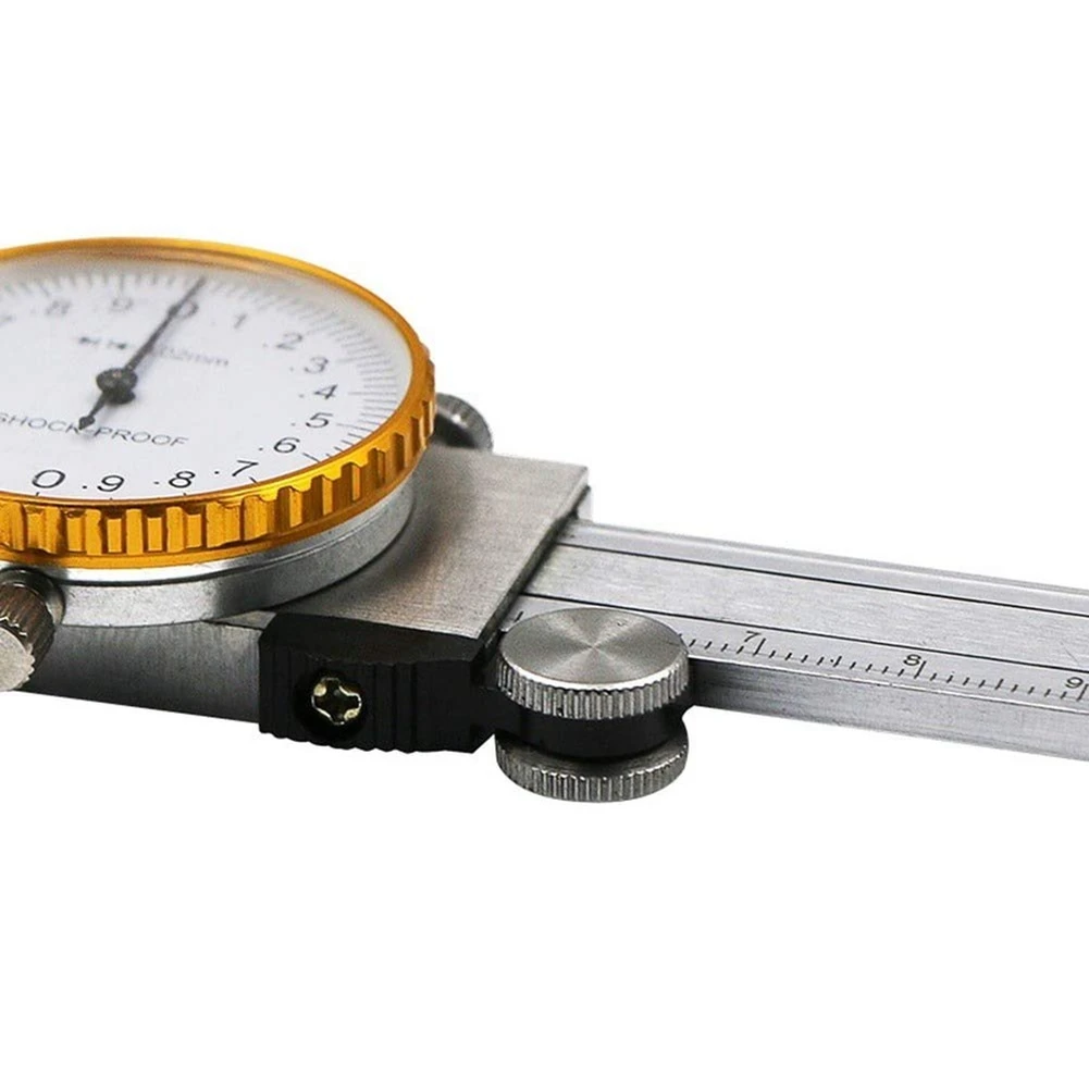 Dial Calipers 0-150mm 0.02mm High Precision Industry Stainless Steel Vernier Caliper Shockproof Metric Measuring Tool