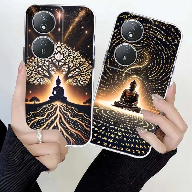 Capa de Celular com Estampa de Arte de Buda Estilosa para Honor Magic 8 7 6 5 4 3 400 200 100 90 80 70 50 9X Pro Flat GT Smart Lite
