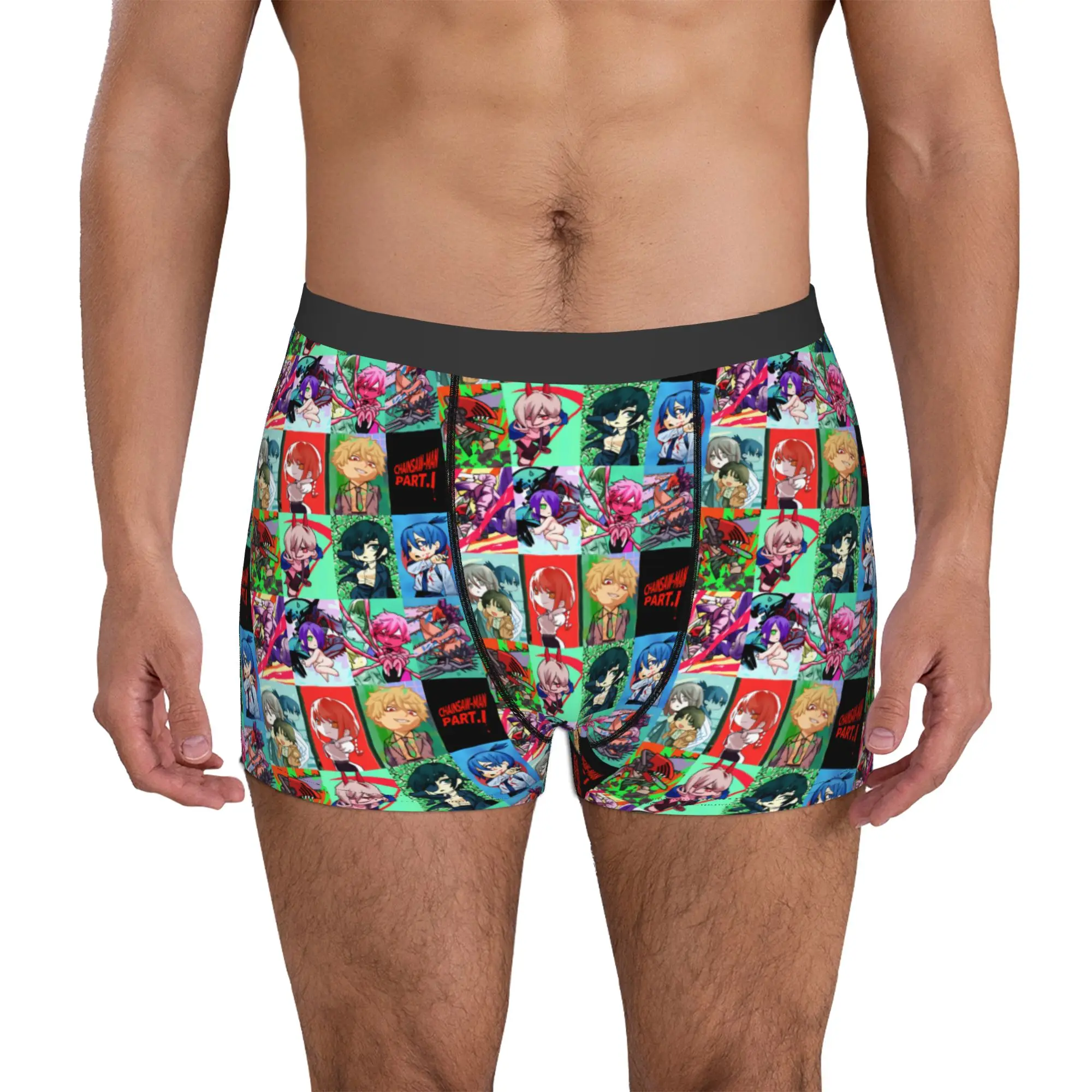 

Katana Man Chainsaw Man Makima Boxers Shorts Mens Denji Power Himeno Aki Briefs Underwear Fashion Underpants