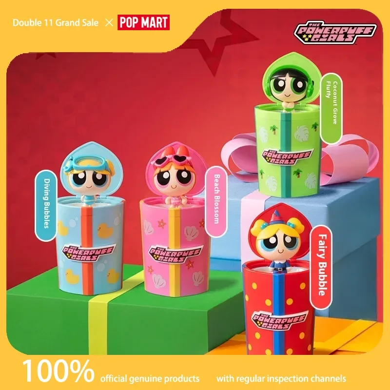 

Genuine Popmart The Powerpuff Girls Party Surprise Series Figure Blind Box Birthday Gifts For Girlsdecoration Mysterious Box