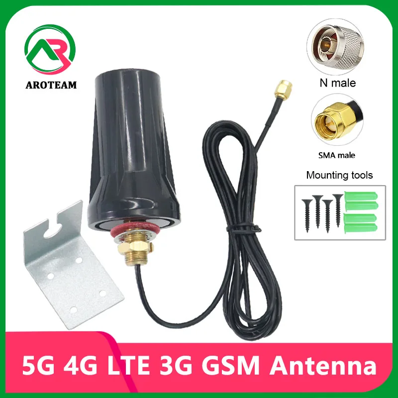 

Cabinet Antenna 5G 4G LTE 3G GSM 600~6000Mhz Outdoor Waterproof Antennas External Omni WiFi Combined Aerial With SMA