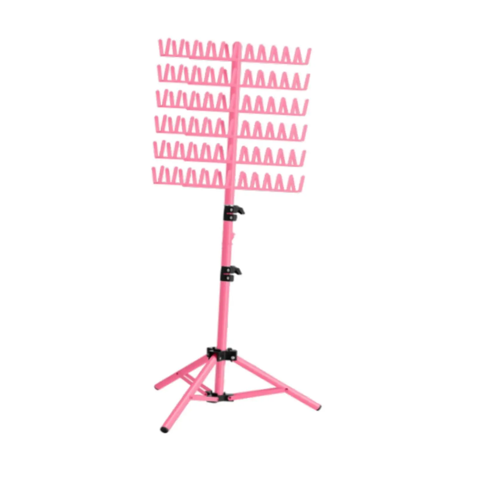 Adjustable Hair Weaving Rack Iron Floor Stand Foldable Base Portable for Braiders Wig Styling Accessory Organize Crochet Hair