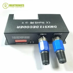 DMX Decoder DC12V-24V 4 Channel DMX512 Decoder 4CH RGBW DMX Controller 8A/CH 380W-760W For LED Strip Light