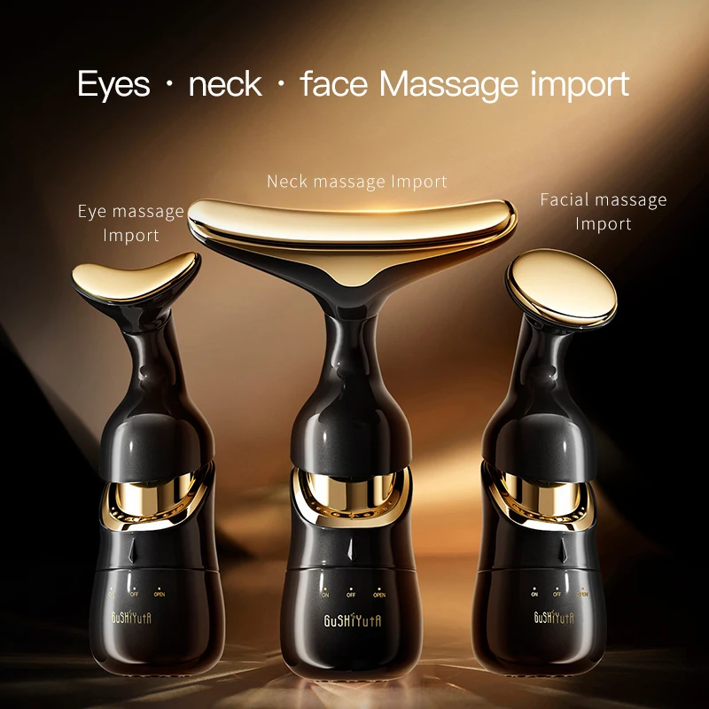 Home Three Body Imported Lifting And Firming Massage Instrument Sonic Vibration Fade Fine Lines Home Beauty Instrument