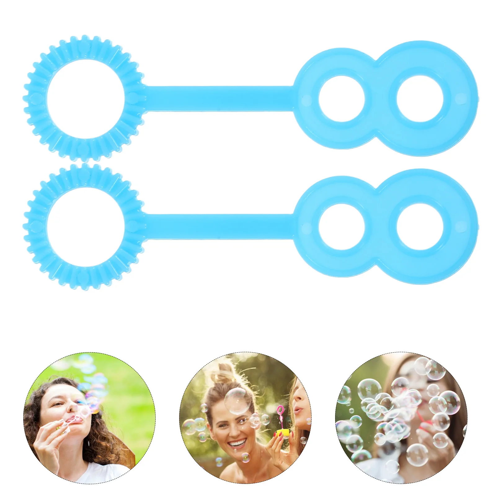 90 Pcs Kids Tools Blowing Bubble Wand Blower for Fun Toys Portable Maker Giant Blue Children