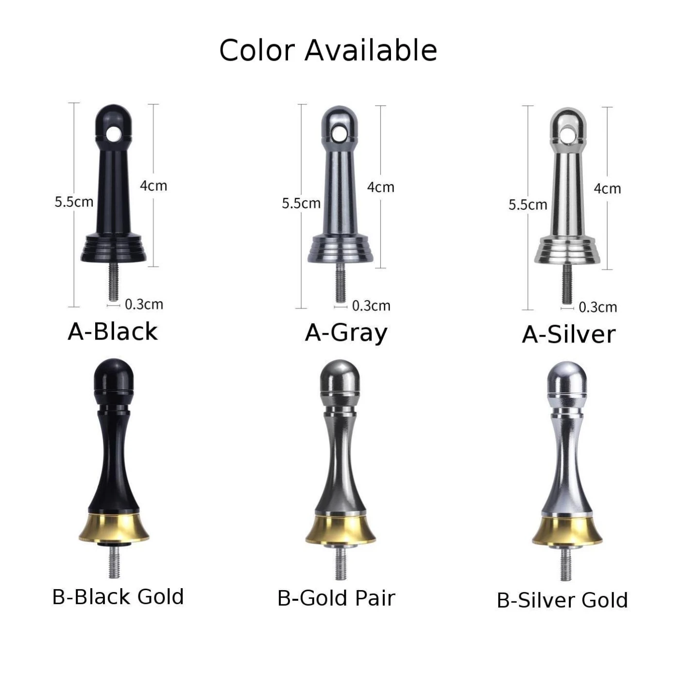 Insert Type Rocker Arm Fishing Reel Balance Rod in Aluminum Alloy for Weight Balancing and Stable Placement During Casting