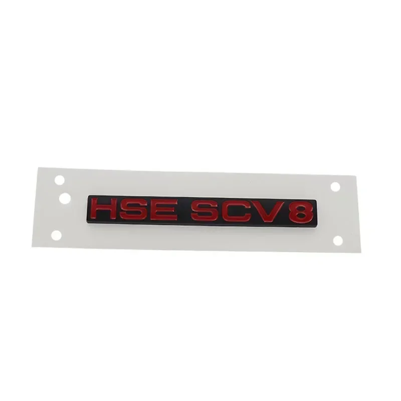 3D Car Engine Hood Fender Trunk Rear Decal Emblem Badge Sticker Premium HSE SCV8 Letters Sticker For England UK SUV Off Road