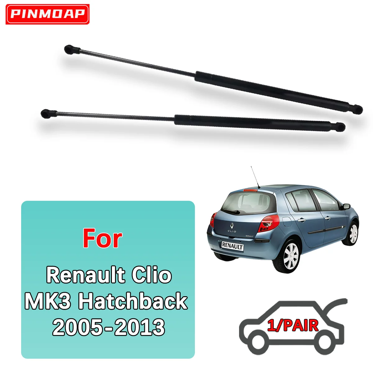 

Газовые стойки багажника, пружинная планка для Renault Clio MK3 Hatchback 2005-2013 OE 32062565 8200299546 Нажимной стержень заднего амортизатора