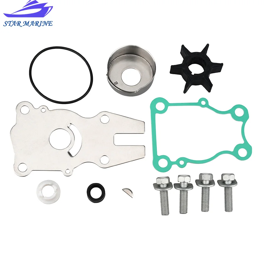 63D-W0078 Water Pump Impeller Kit for Yamaha 2T 40HP 50HP 4T F40 FT50 F50 F60 Outboard 63D-W0078-00 63D-W0078-01 63D-W0078-01-00