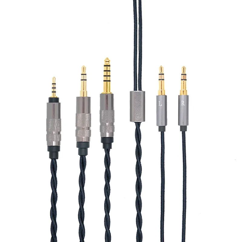 

Кабель с нейлоновой оплеткой, замена вспомогательного шнура для HIFIMAN HE400 HE400I ANANDA SUNDARA, аудиокабель для наушников