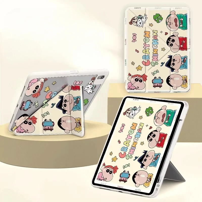 

Чехол Crayon Shinchan для SAMSUNG TAB Galaxy Tab A8 10,5 дюйма, защитный чехол S7 S8 A9 S9 S10 FE PLUS 8,7 дюйма, 11 дюймов, 12,4 дюйма, чехол для планшета