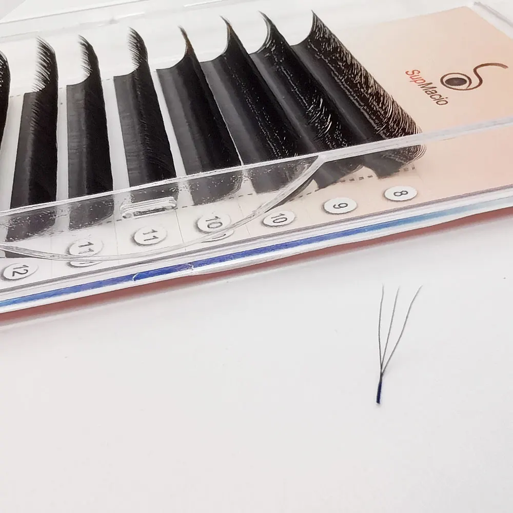 Supmacio U-Shaped YY 3D 4D 5D Eyelash Extensions New Style U Lashes Extension Faux Mink Narrow Premade Volume Fans